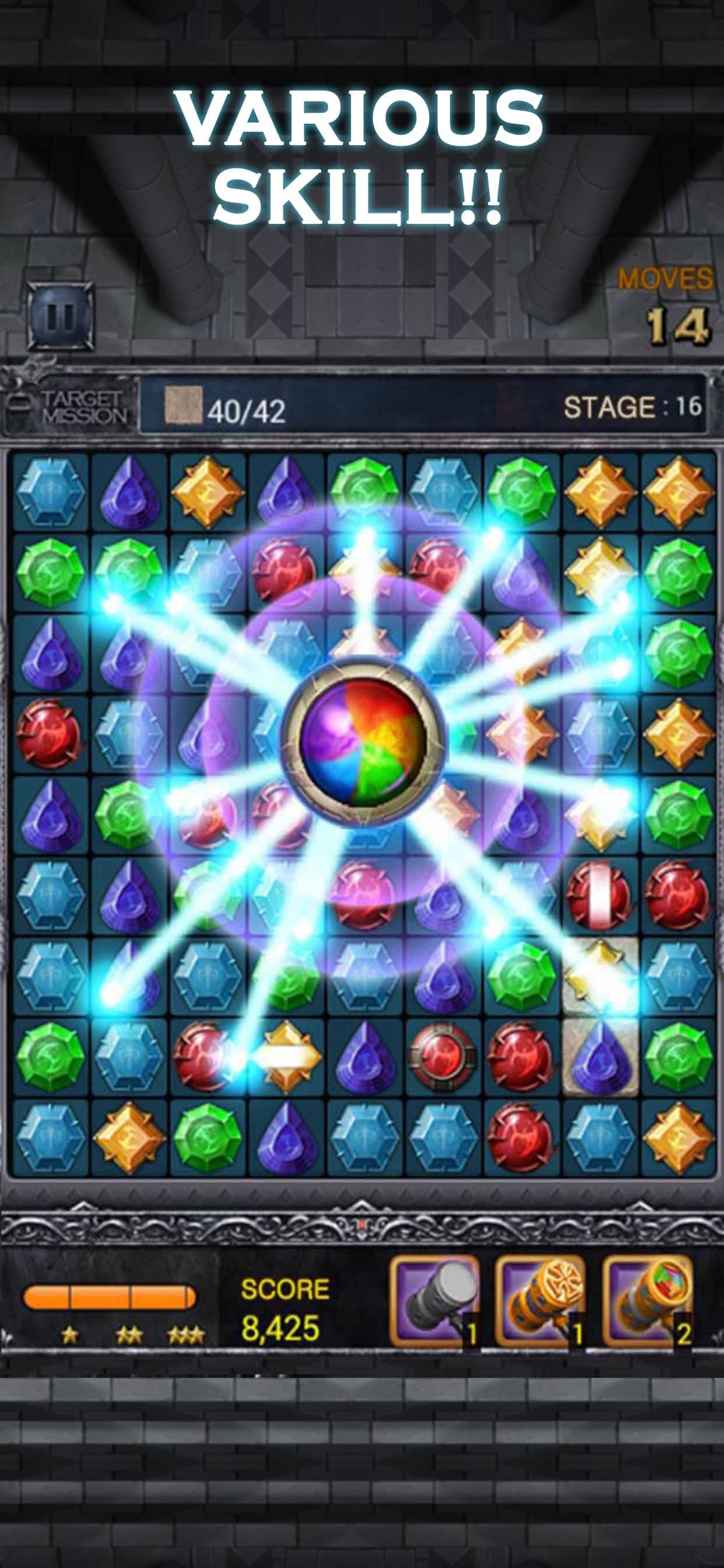 Jewels Dragon Quest - Match 3 screenshot 3 - screenshot