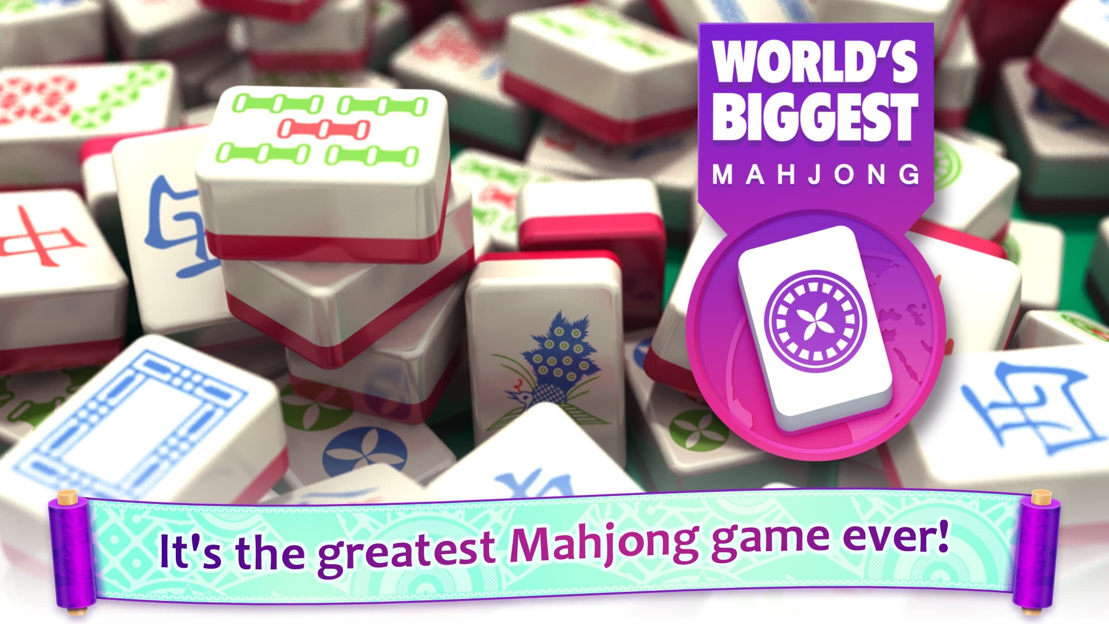 Mahjong : World's Biggest Mahjongg Solitaire screenshot 1 - screenshot