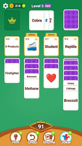Card Sort Jam-Word Association screenshot 3 - screenshot
