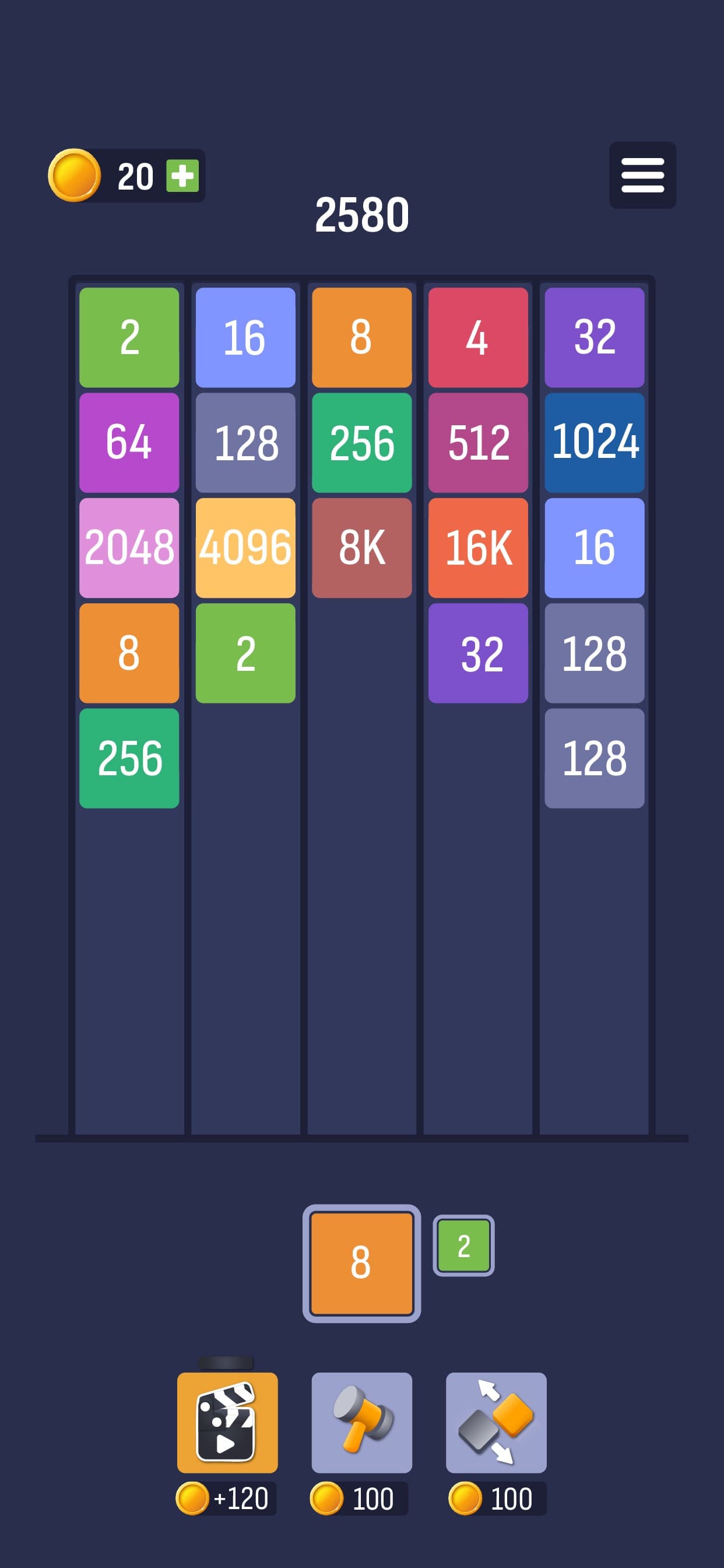 X2 Puzzle: Number Merge 2048 screenshot 2 - screenshot