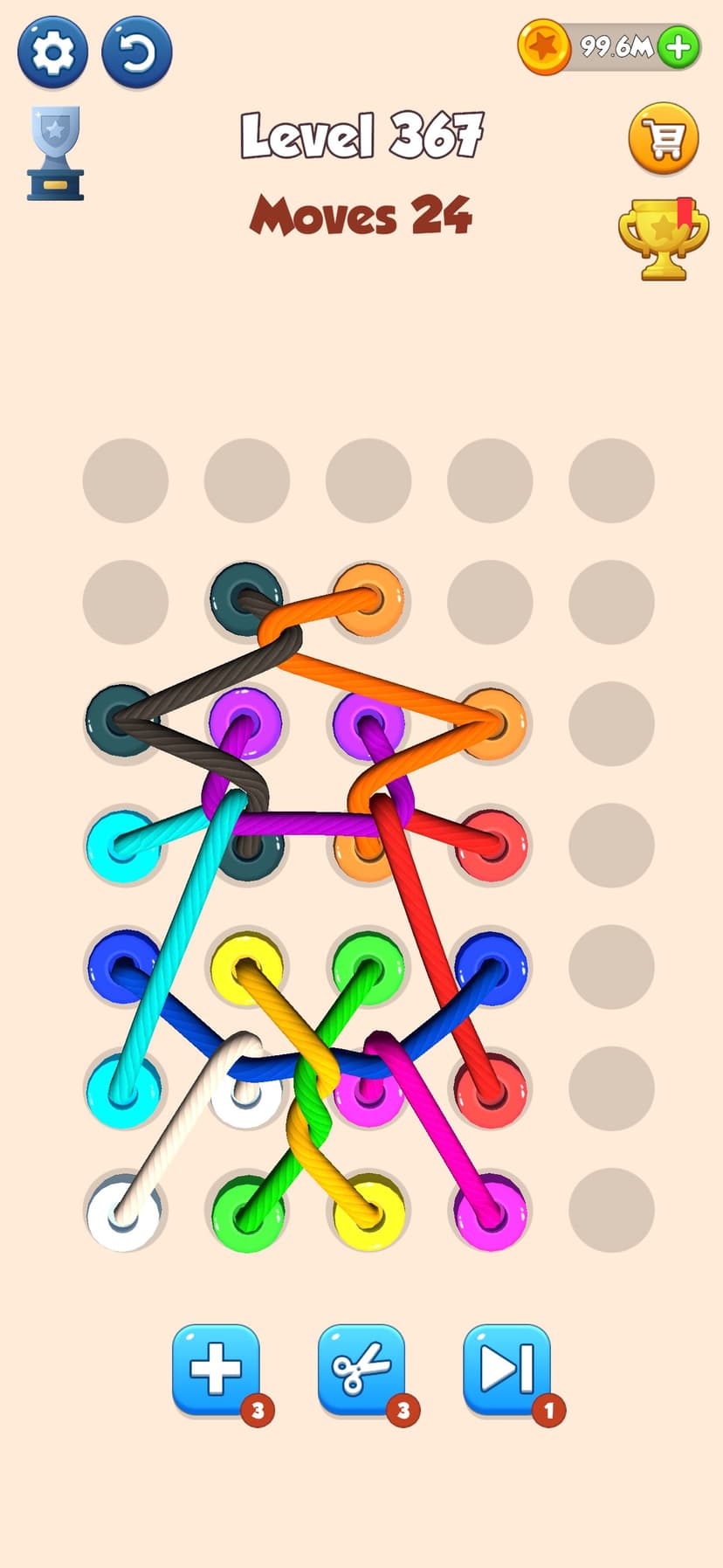 Color Tangled Rope 3D screenshot 5 - screenshot