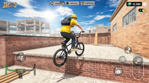 Bicycle Adventure Game: Go Up screenshot 1 - screenshot
