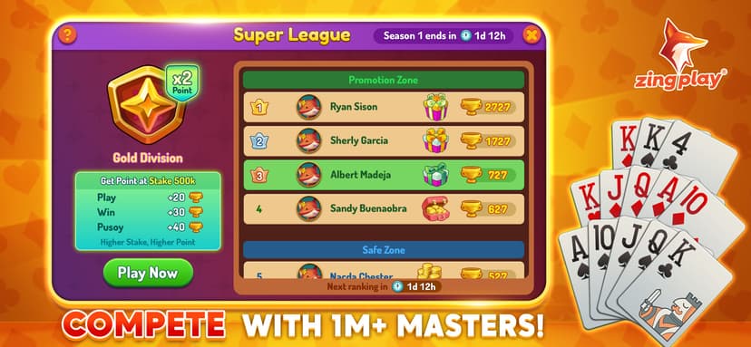 Pusoy ZingPlay - Chinese Poker screenshot 4 - screenshot
