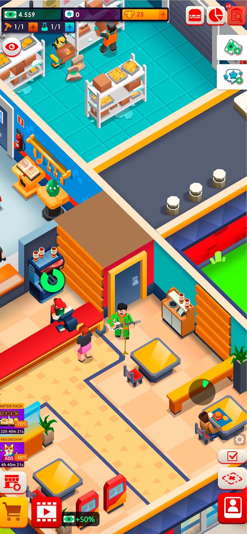 Idle Burger Empire Tycoon—Game screenshot 6 - screenshot