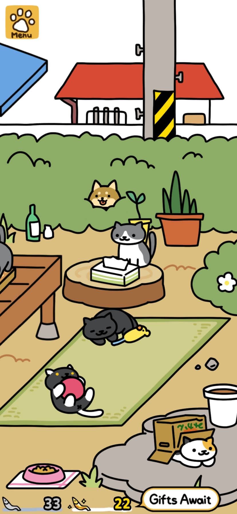 Neko Atsume 2 screenshot 1 - screenshot