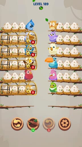 Bird Sort Jam: Color Puzzle screenshot 3 - screenshot