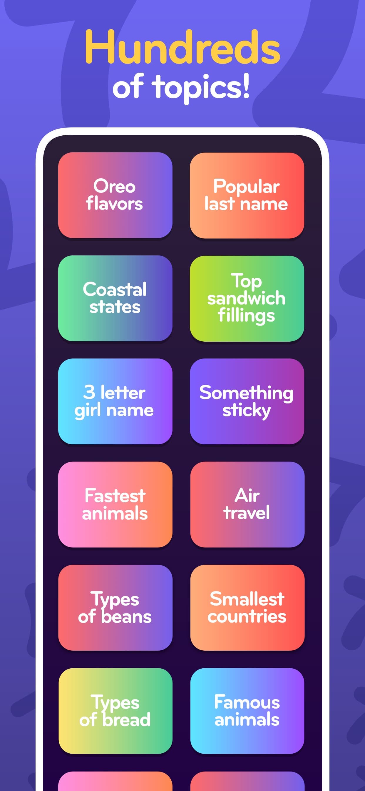 Top 7 - family word game screenshot 4 - screenshot