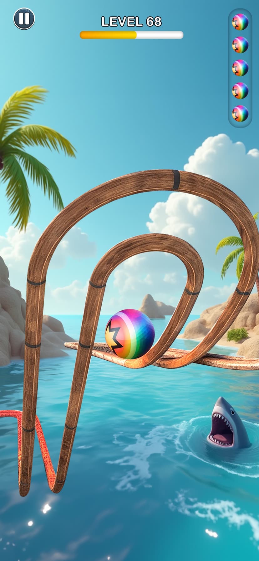 Rolling Ball Sky Escape screenshot 8 - screenshot