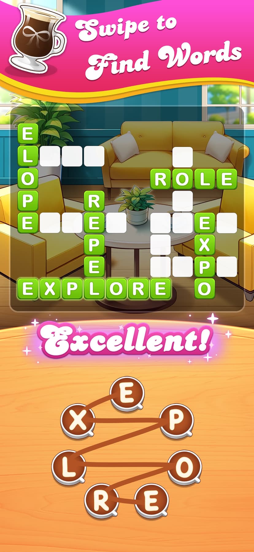Brain training game:WordCoffee screenshot 3 - screenshot