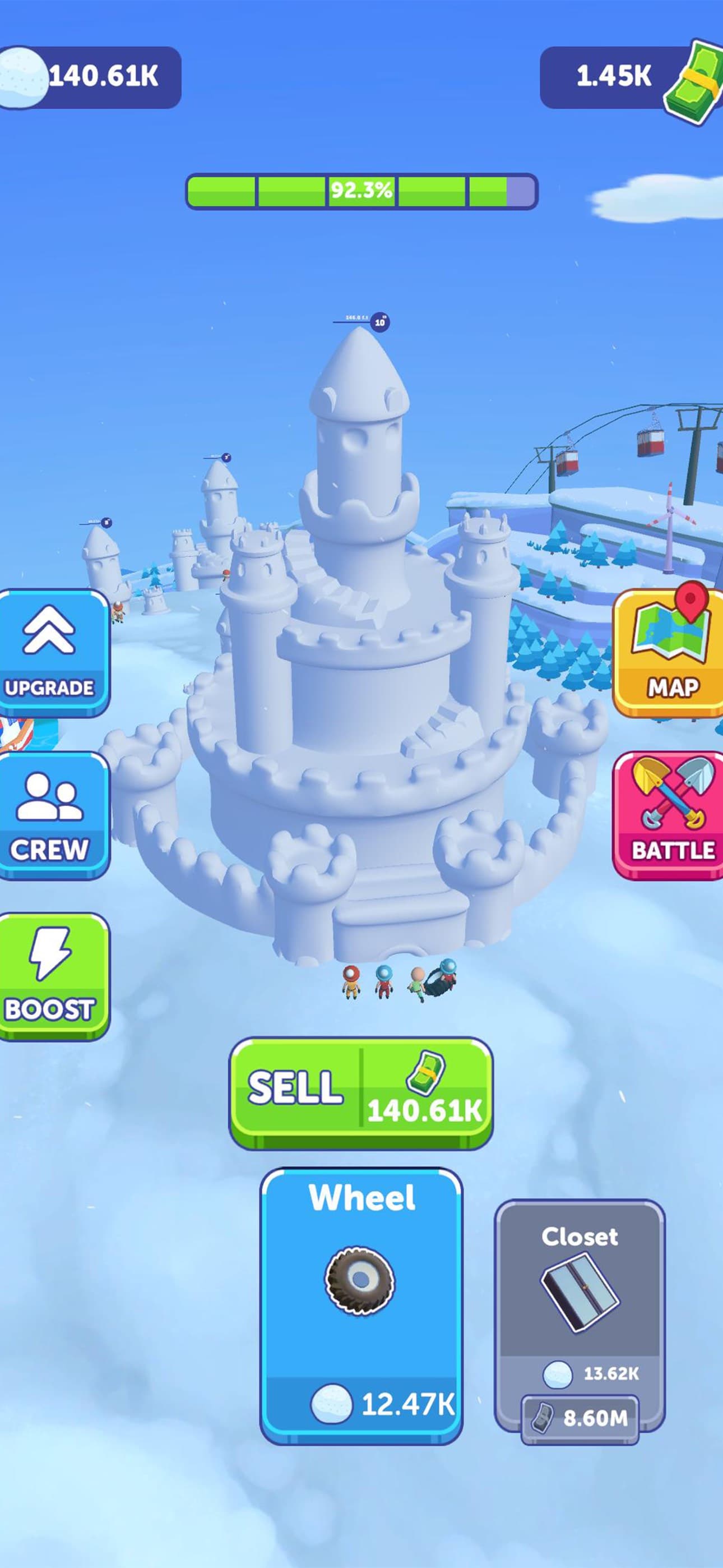 Snow Castle: Idle Clicker screenshot 4 - screenshot