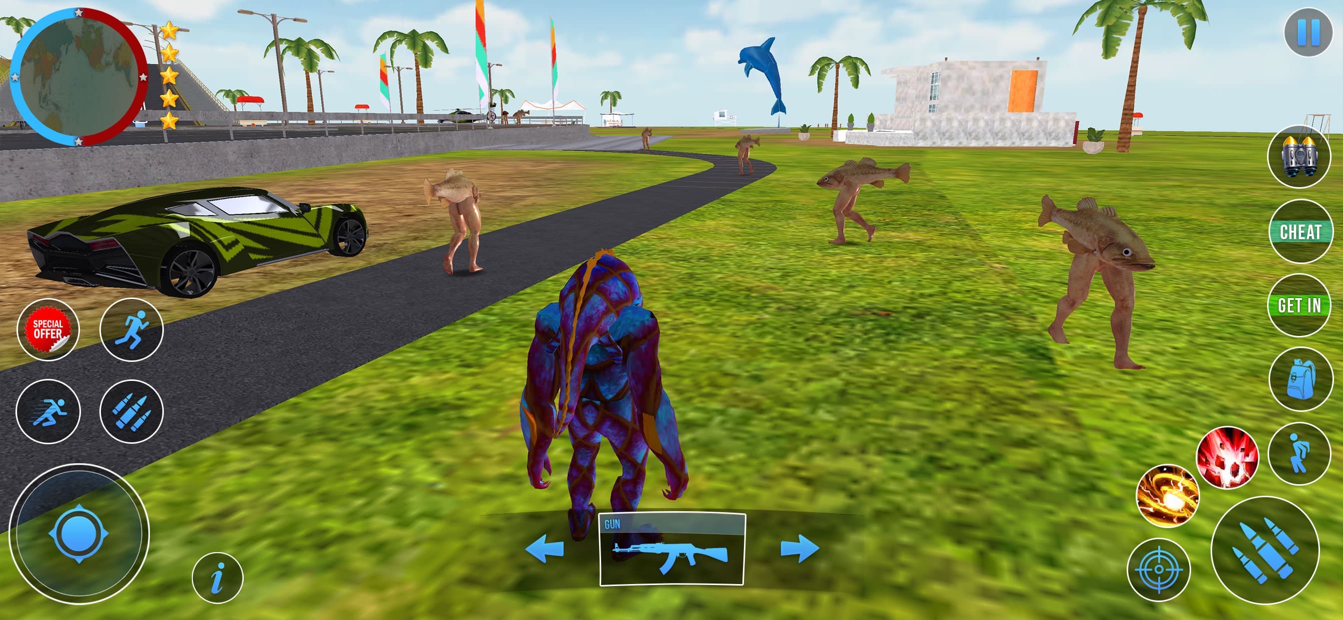 Gangster Fish Head:City Battle screenshot 6 - screenshot