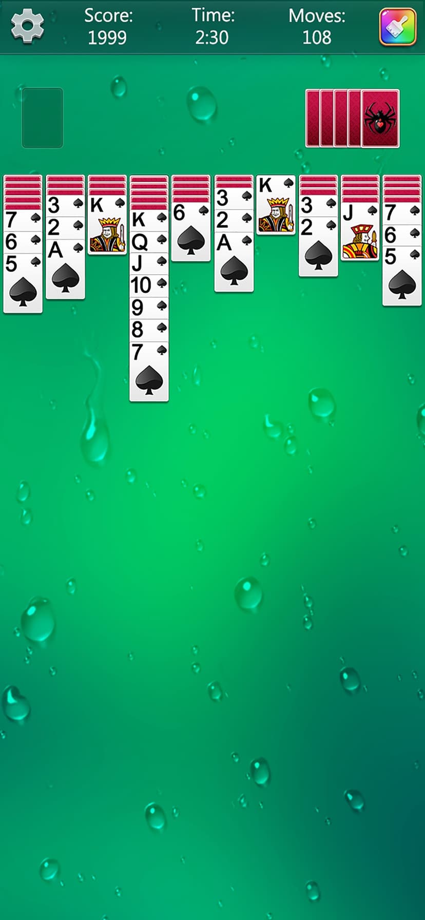 Spider Solitaire Fun screenshot 1 - screenshot