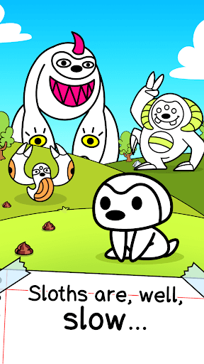 Sloth Evolution: Merge Game screenshot 1 - screenshot