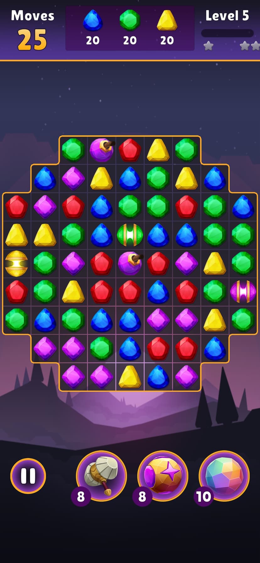 Jewel Quest - Magic Match3 screenshot 1 - screenshot