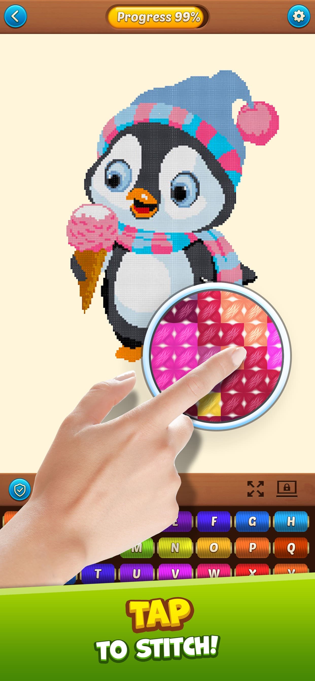 Cross Stitch: Coloring Art screenshot 3 - screenshot