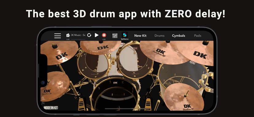 DrumKnee 3D Drums - Drum set screenshot 1 - screenshot
