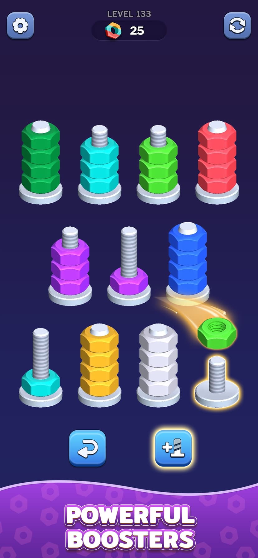 Nut Sort Games - Color Sorting screenshot 5 - screenshot