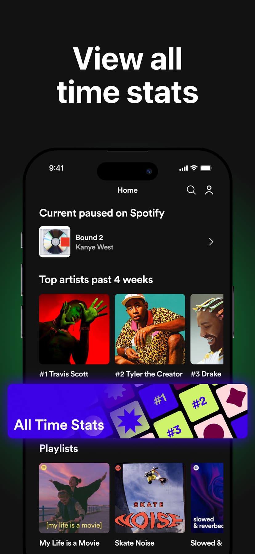Must.fm for Spotify Stats screenshot 4 - screenshot