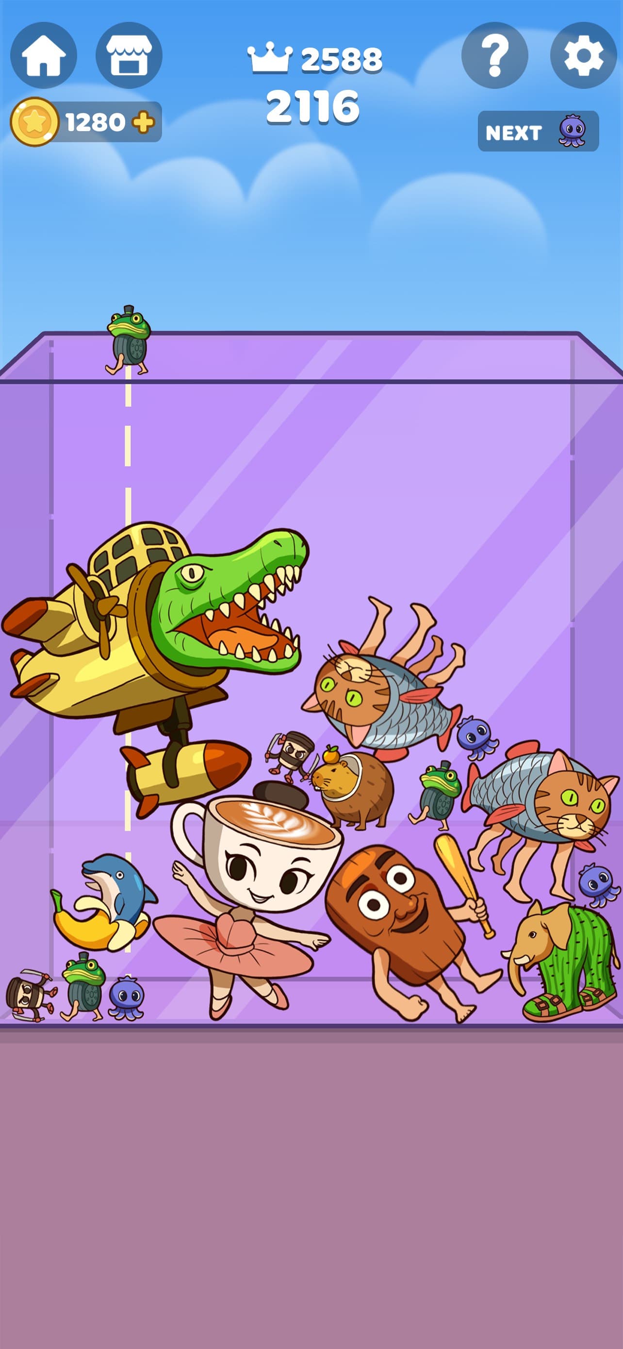 Brainrot Merge: Drop Puzzle screenshot 2 - screenshot