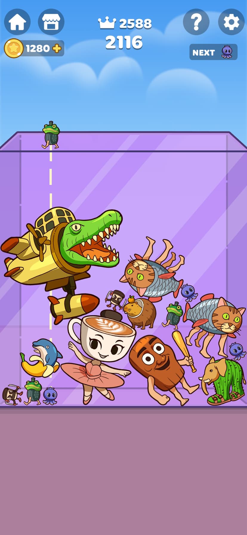 Brainrot Merge: Drop Puzzle screenshot 2 - screenshot