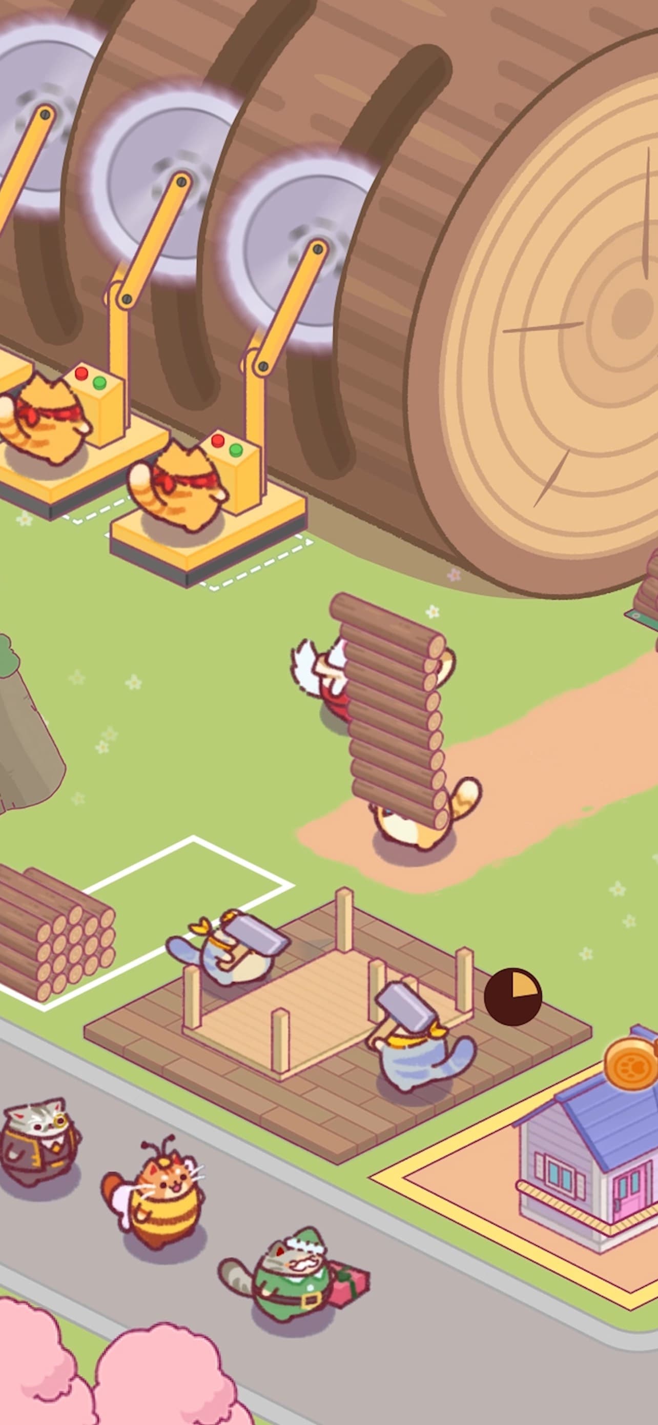 Idle Lumbercat - Wood Games screenshot 3 - screenshot