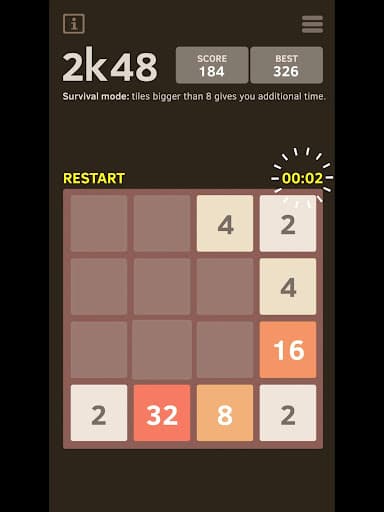 2K48 - Number 2048 puzzle game screenshot 7 - screenshot