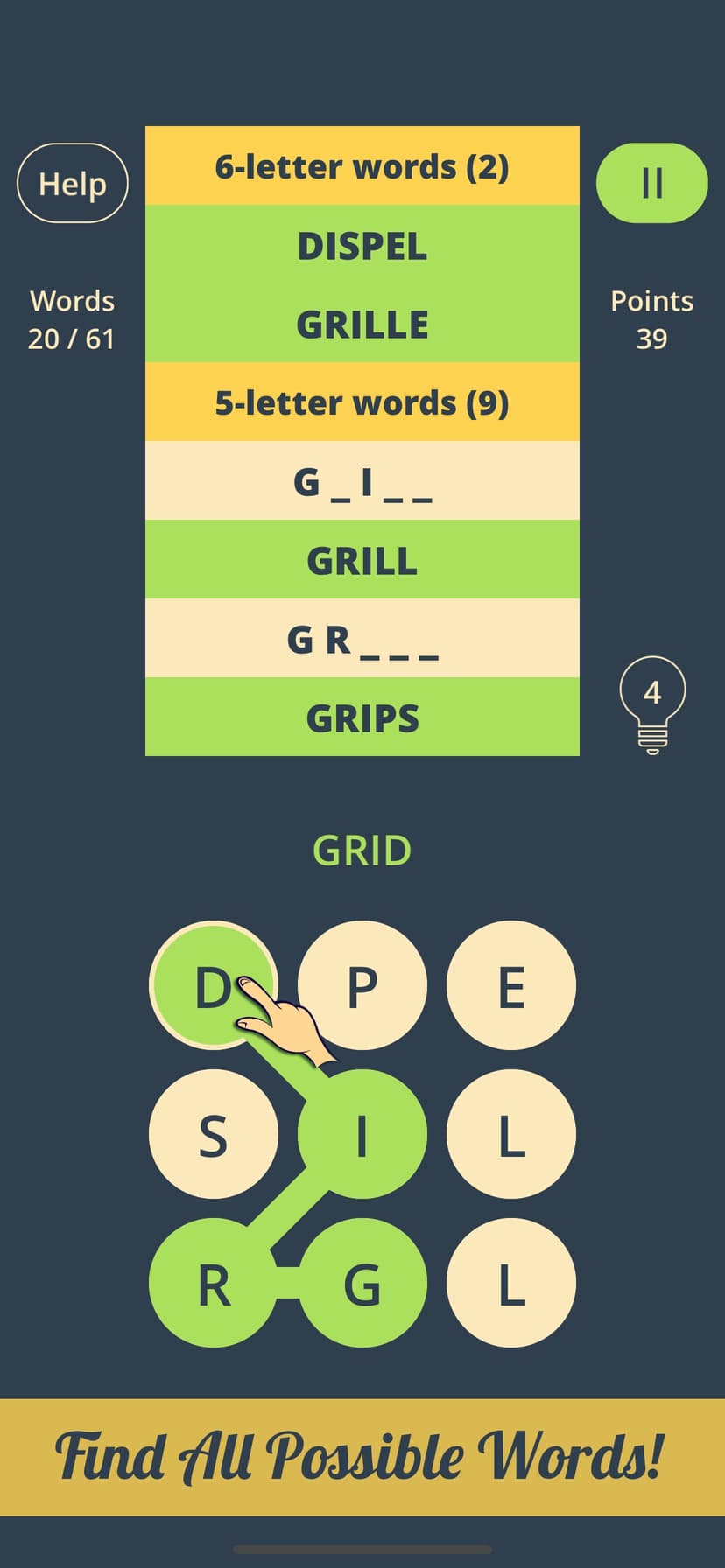 Spell Grid 2 : Jumble Letters screenshot 2 - screenshot