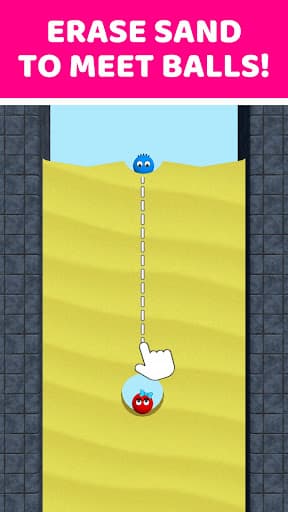 Lucky Balls - Erase sand game screenshot 1 - screenshot