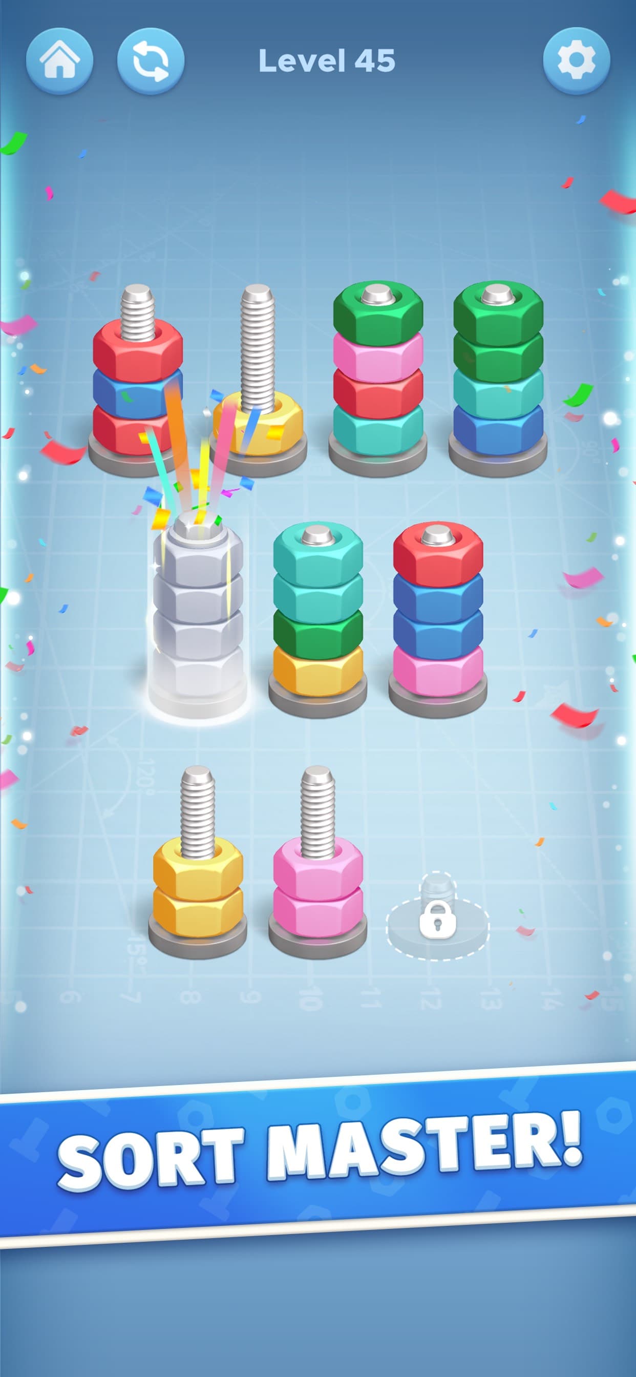 Nut Color Game - Sort Puz 3D screenshot 5 - screenshot