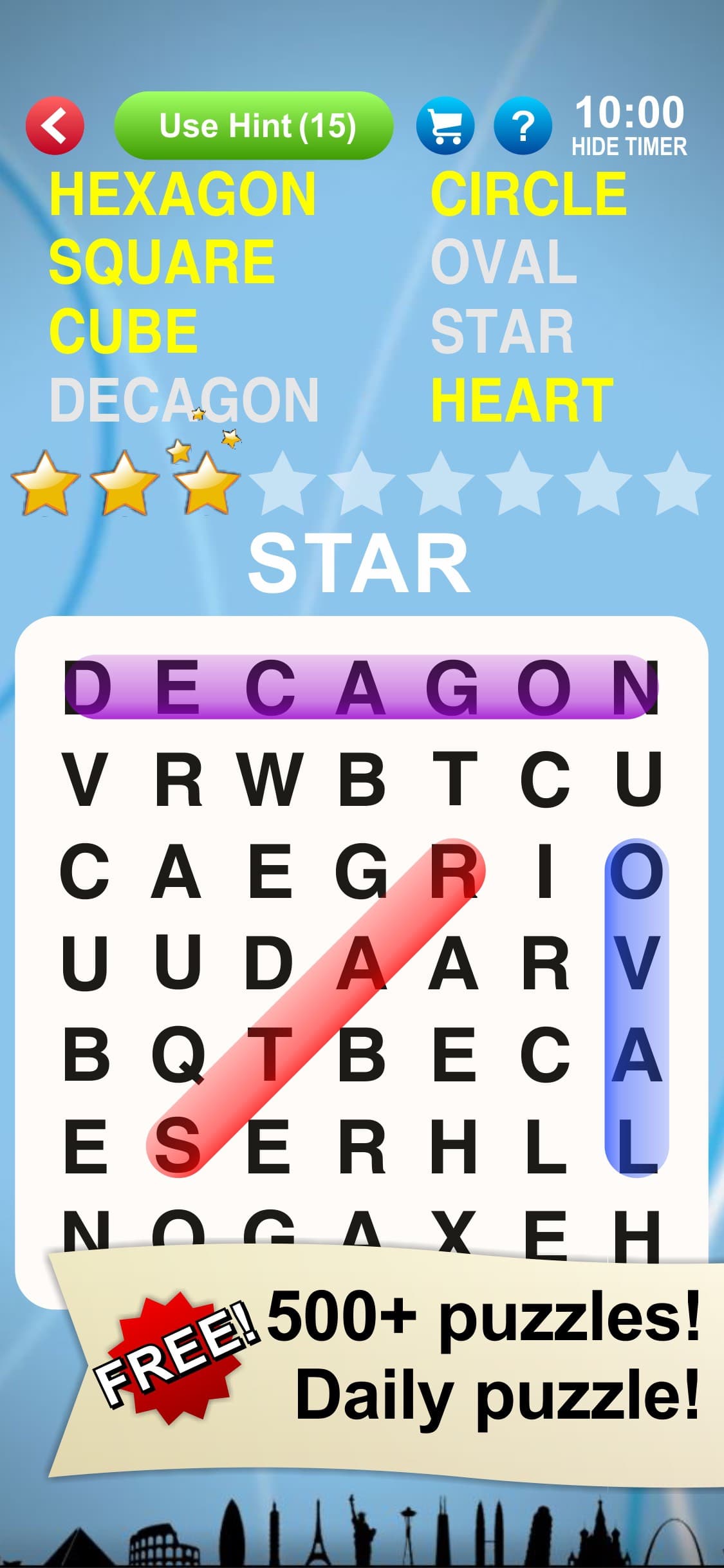 Word Search World Traveler screenshot 1 - screenshot