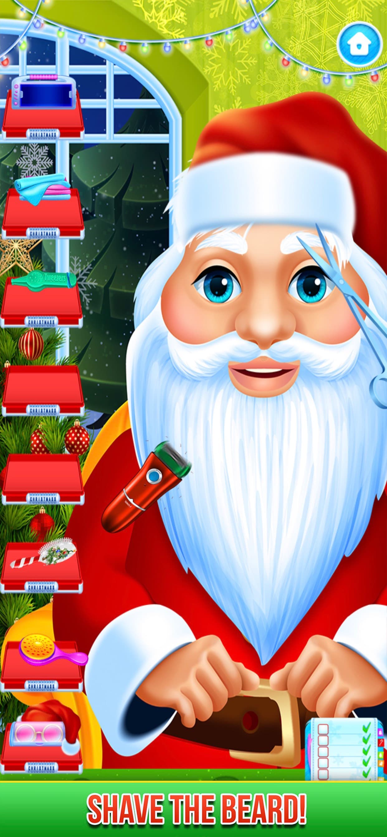 Santa Claus Hair Play Doctor screenshot 1 - screenshot