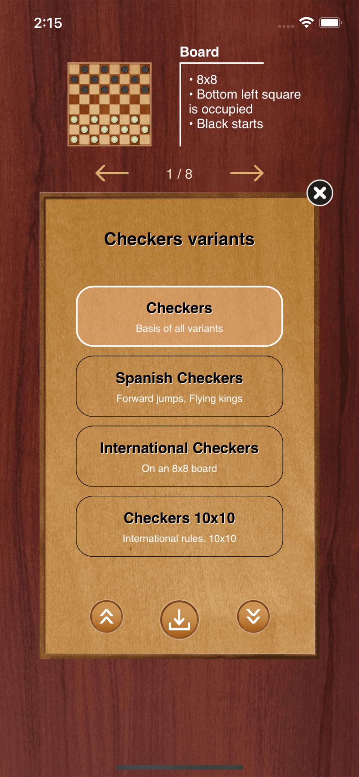 Checkers game screenshot 3 - screenshot
