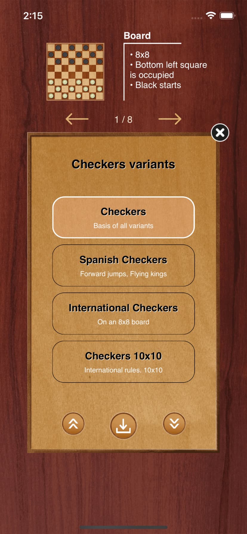 Checkers game screenshot 3 - screenshot
