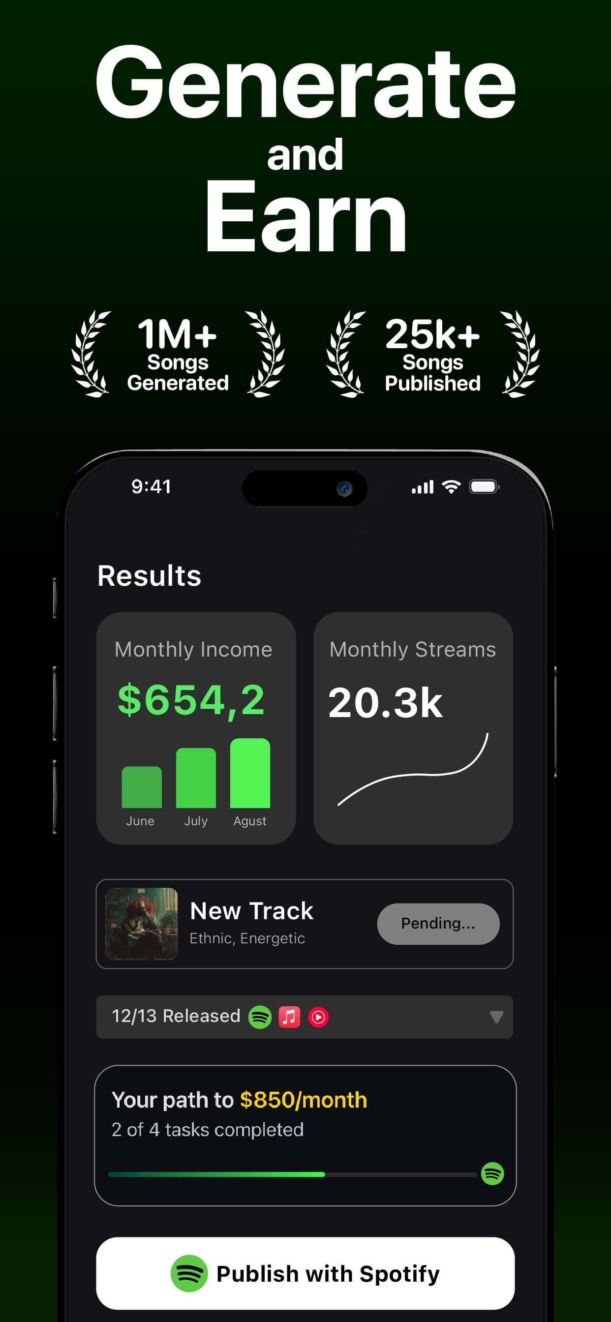 Banger for Artists: AI Music screenshot 1 - screenshot