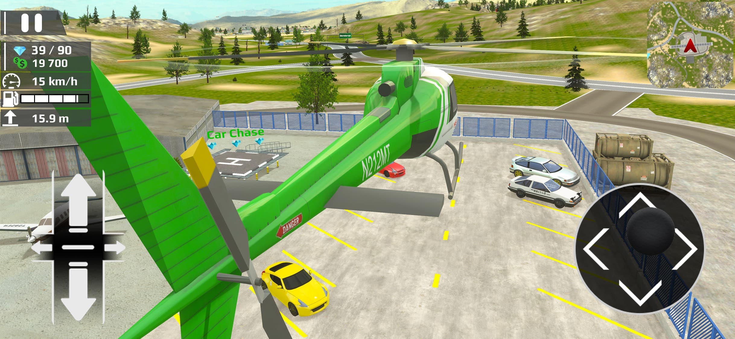 Helicopter Flying: Car Driving screenshot 8 - screenshot