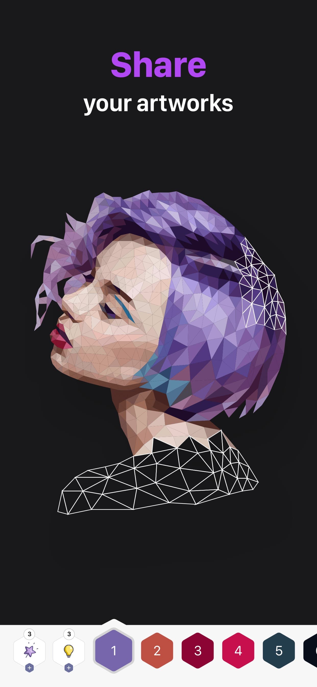 Polygon: Paint Color by Number screenshot 5 - screenshot