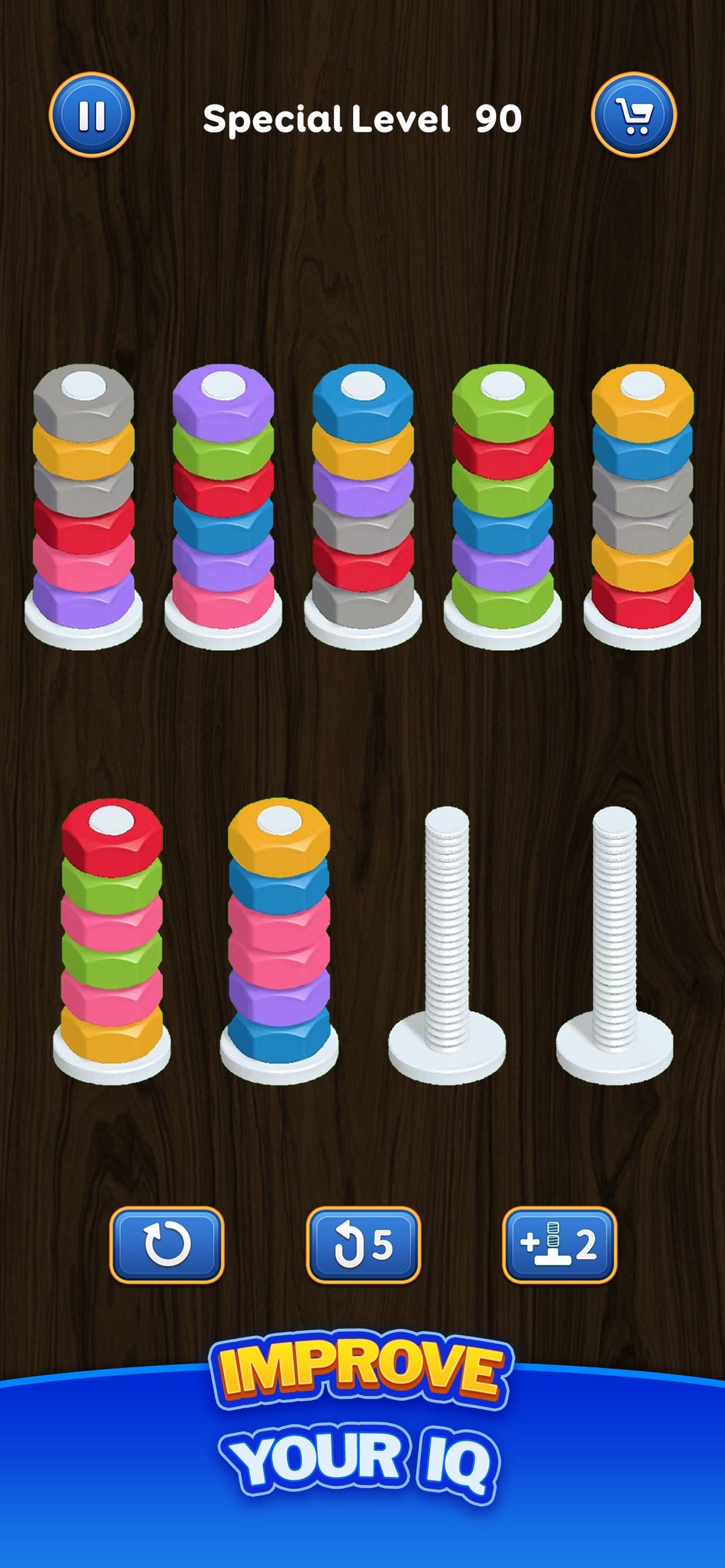 Nut Sort: Color Puzzle Games screenshot 3 - screenshot