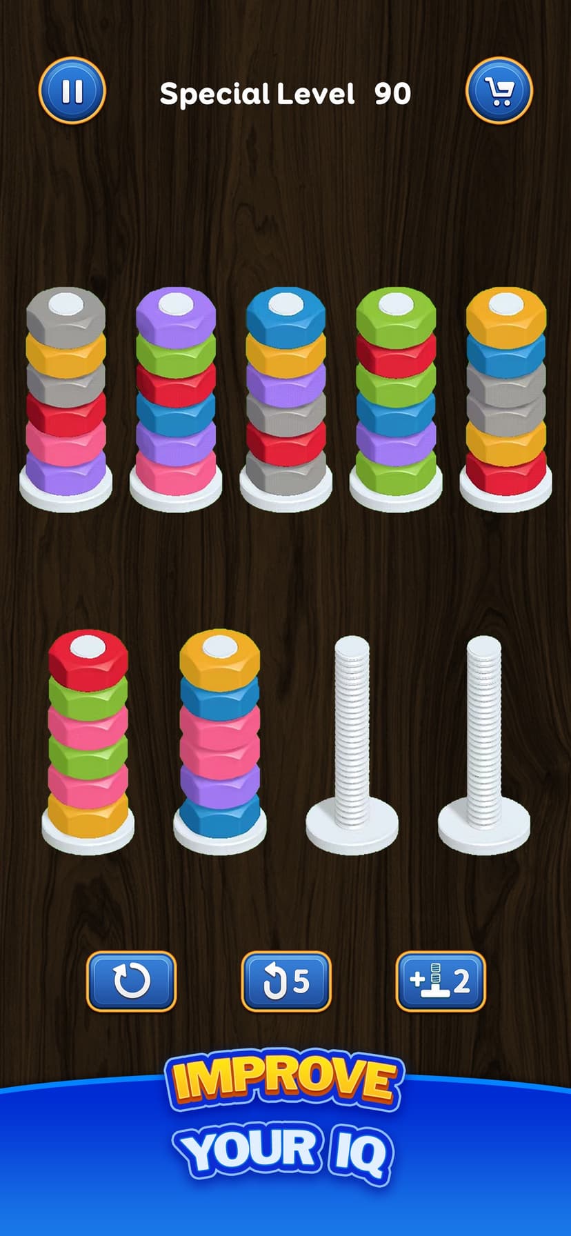 Nut Sort: Color Puzzle Games screenshot 3 - screenshot
