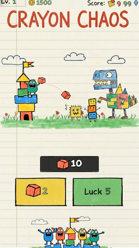 Crayonz : Lucky Defense Game screenshot 1 - screenshot