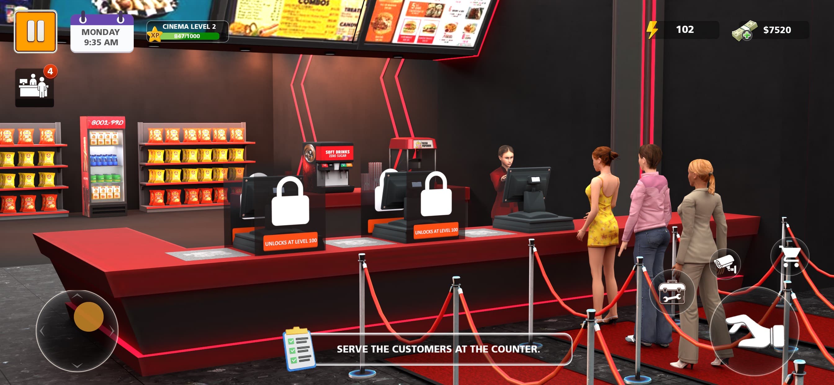 Cinema Movie Theatre Simulator screenshot 1 - screenshot