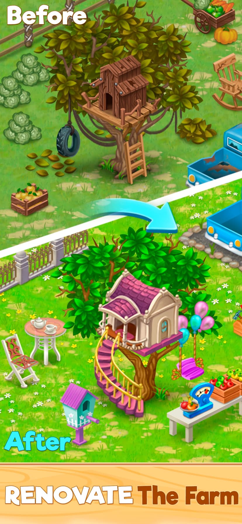 Granny’s Farm: Match-3 Game screenshot 1 - screenshot