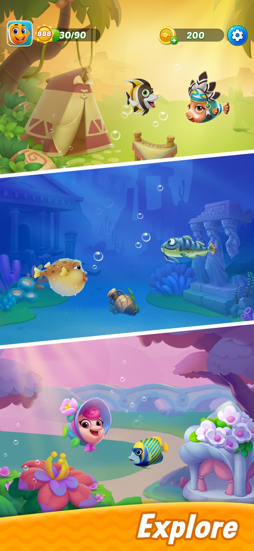 Solitaire - Fishland screenshot 5 - screenshot