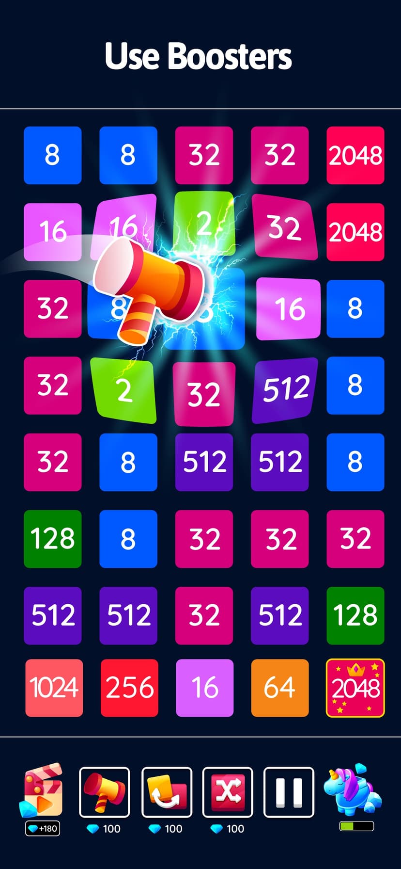 2048 Blast: Merge Numbers 2248 screenshot 2 - screenshot