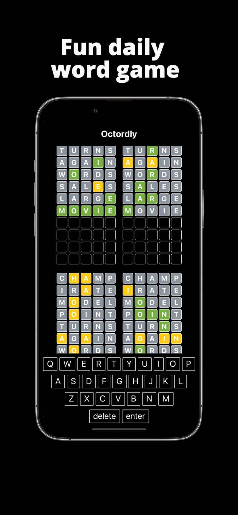 Octordly: Daily Word Puzzle screenshot 2 - screenshot