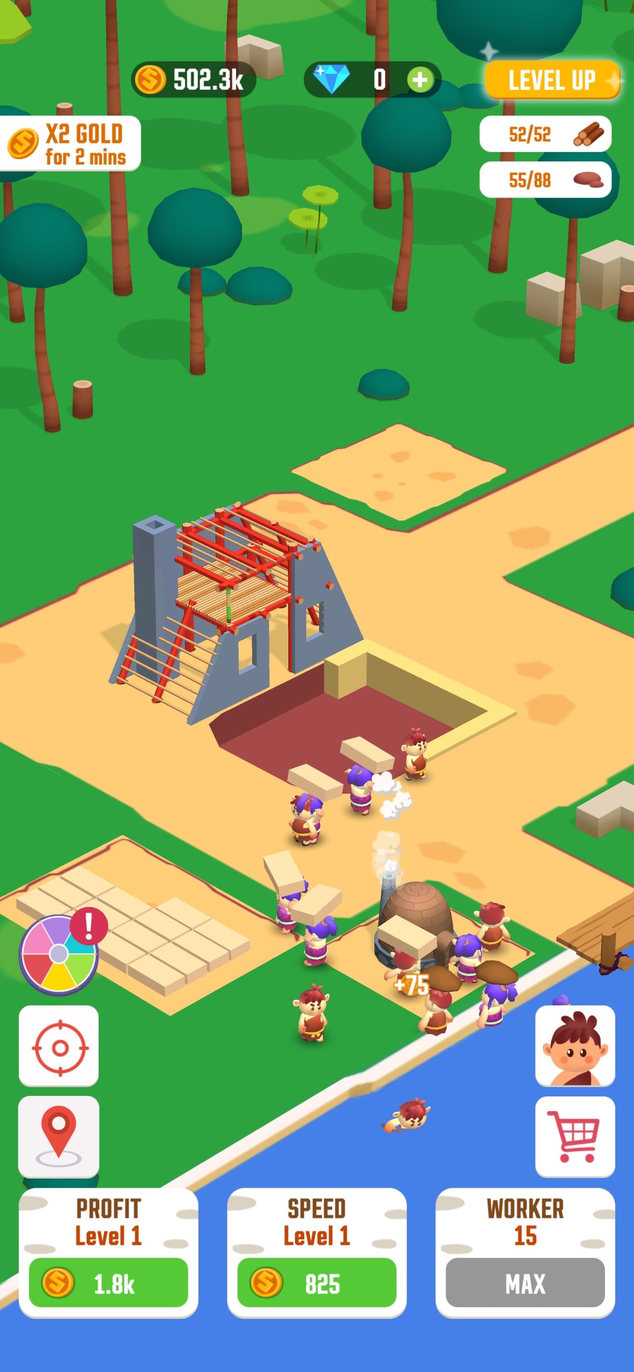 Idle Jungle: Survival Builder screenshot 1 - screenshot