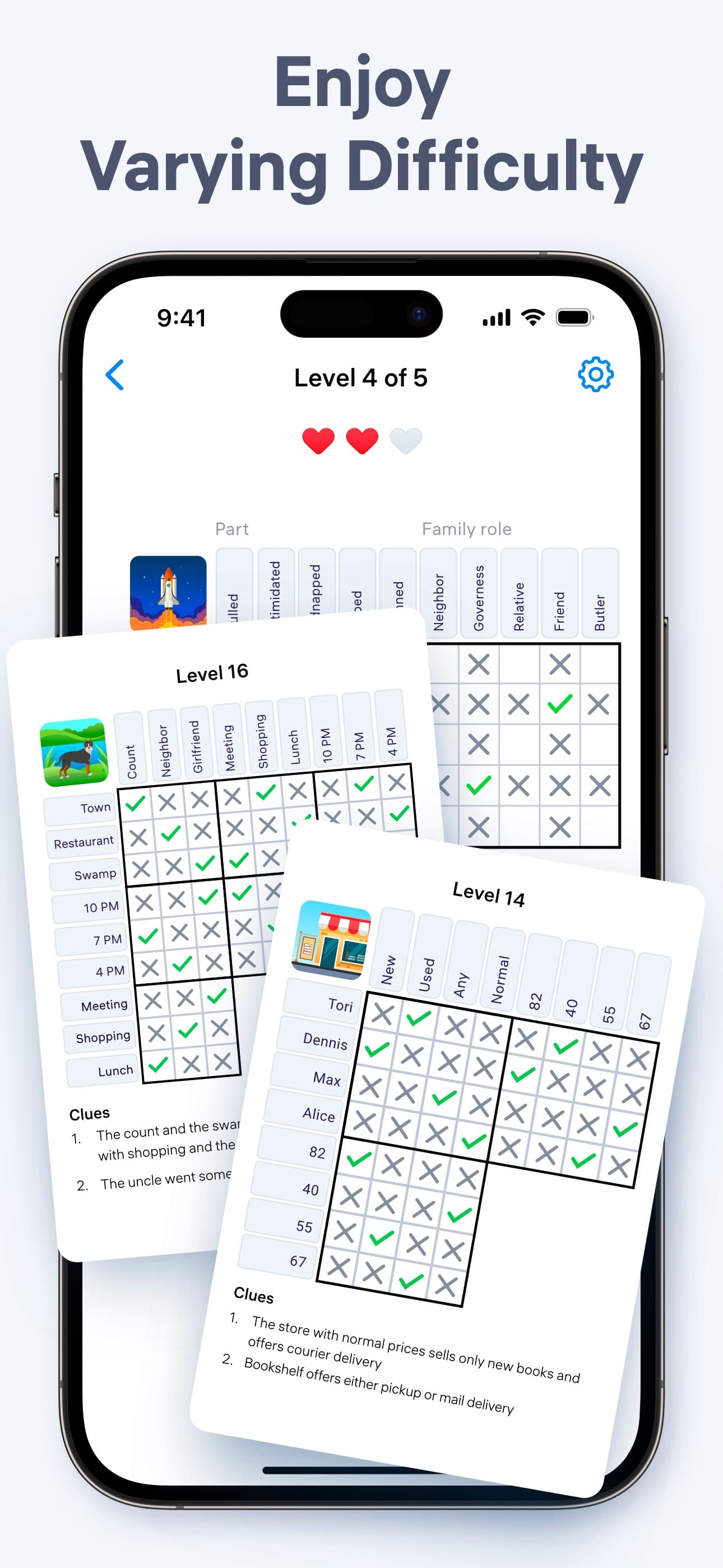 Logic Puzzles - Clue Game screenshot 5 - screenshot