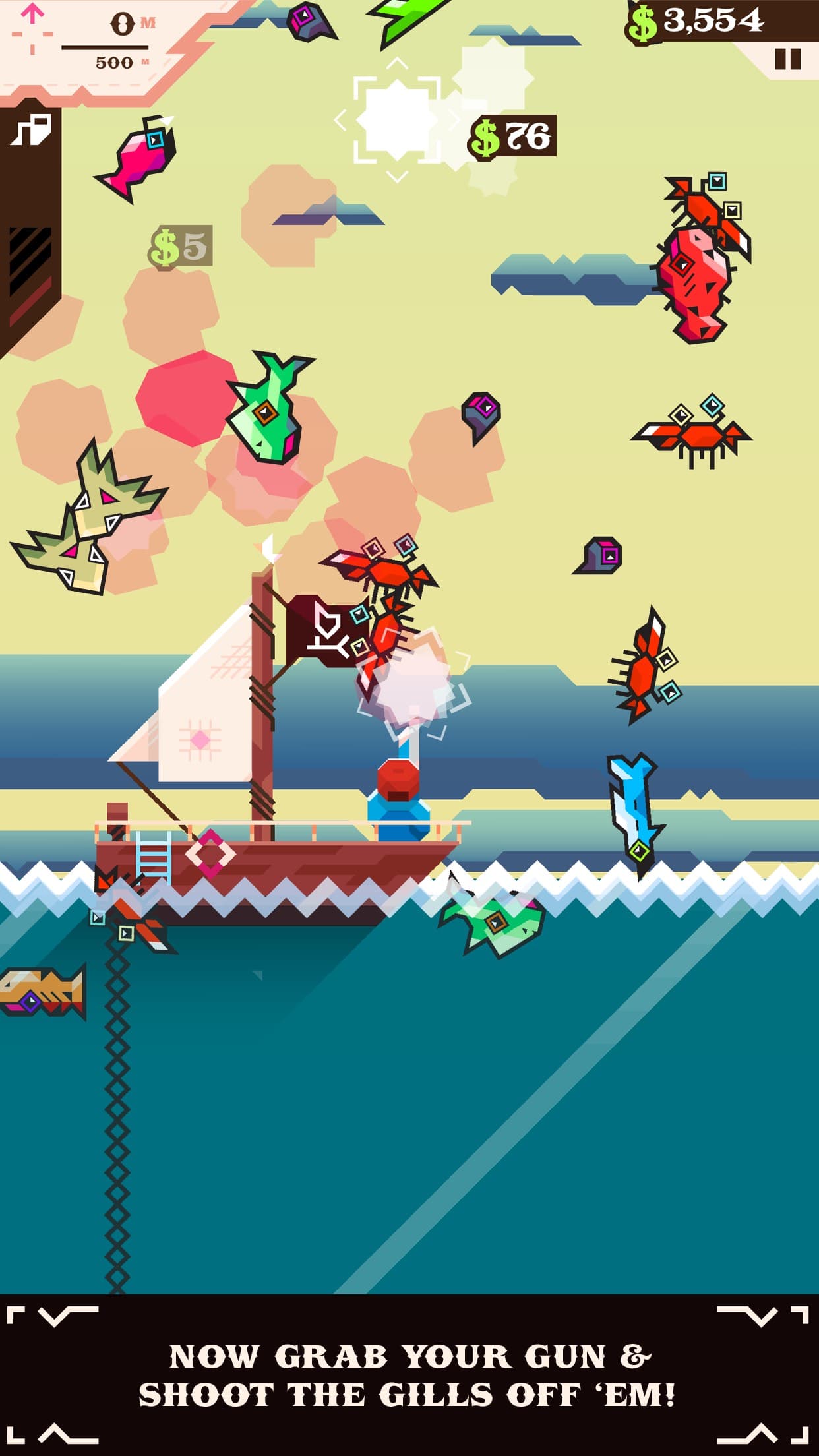 Ridiculous Fishing - A Tale of Redemption screenshot 4 - screenshot