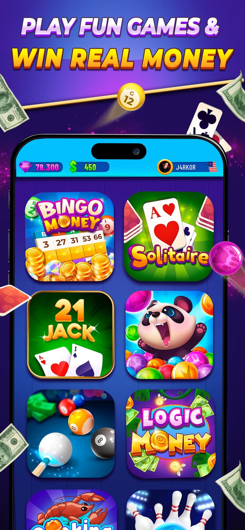 Backspin Games: Win Real Money screenshot 1 - screenshot