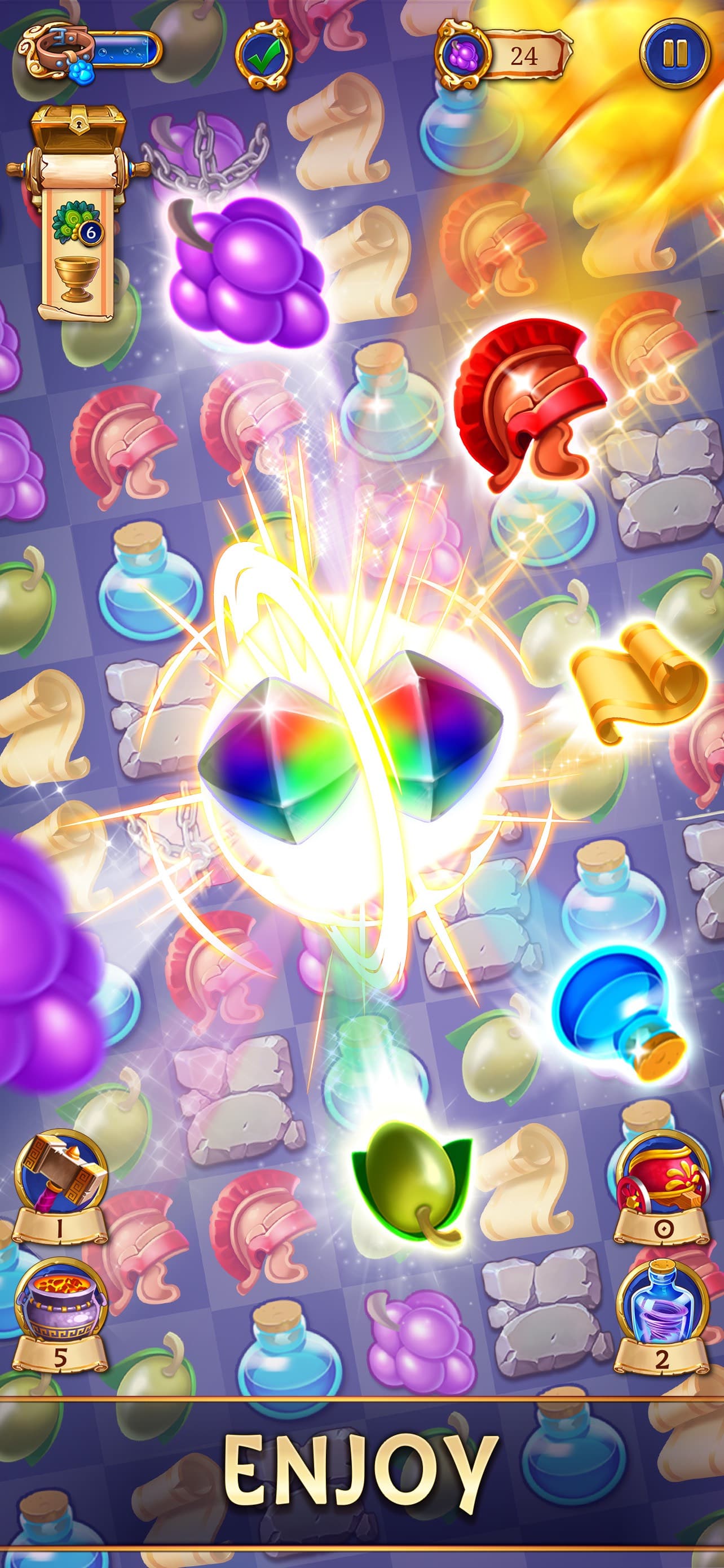 Jewels of Rome・Match-3 Gems screenshot 5 - screenshot