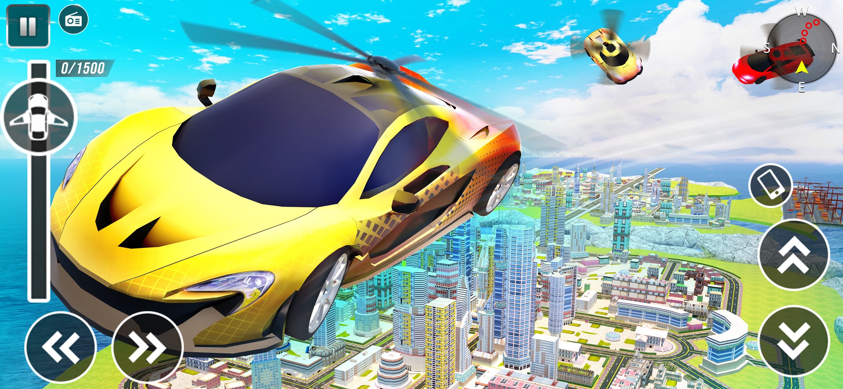 Flying Car: Robot Car Games screenshot 6 - screenshot